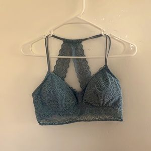 Cute teal floral bralette
